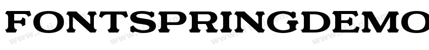 FONTSPRINGDEMO Motor字体转换